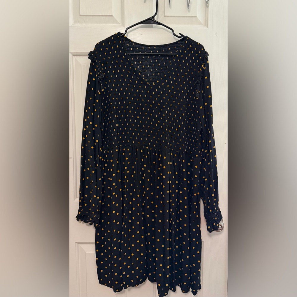 Polka Dot Black Dress